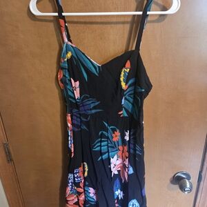 Old Navy Black Floral Mini Dress